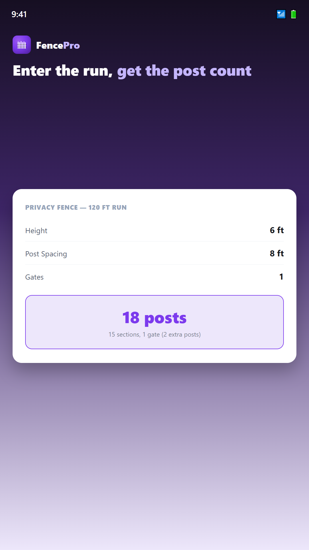 FencePro post count screenshot